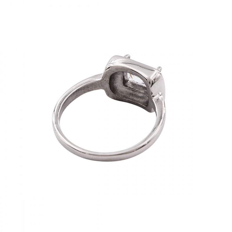 Bague pour Femme Acier Ornée Zirconium