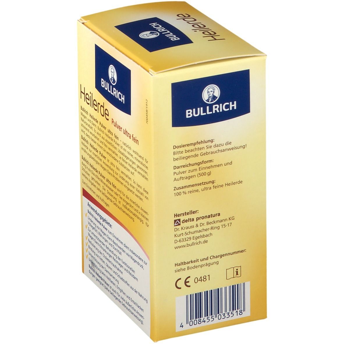 Bullrich Heilerde Pulver ultra fein