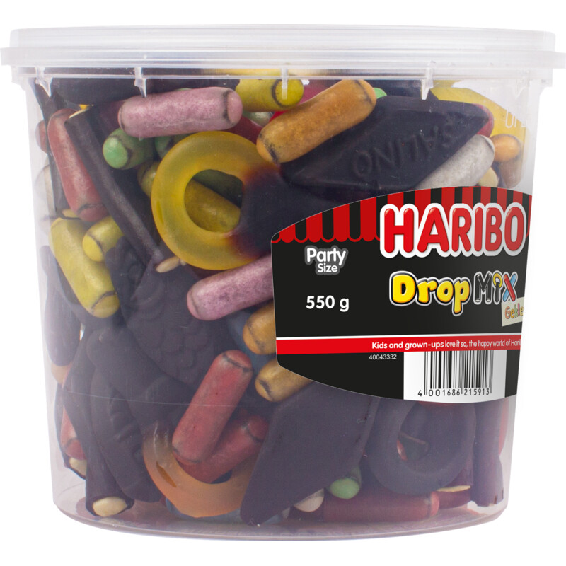 Haribo Dropmix gekleurd