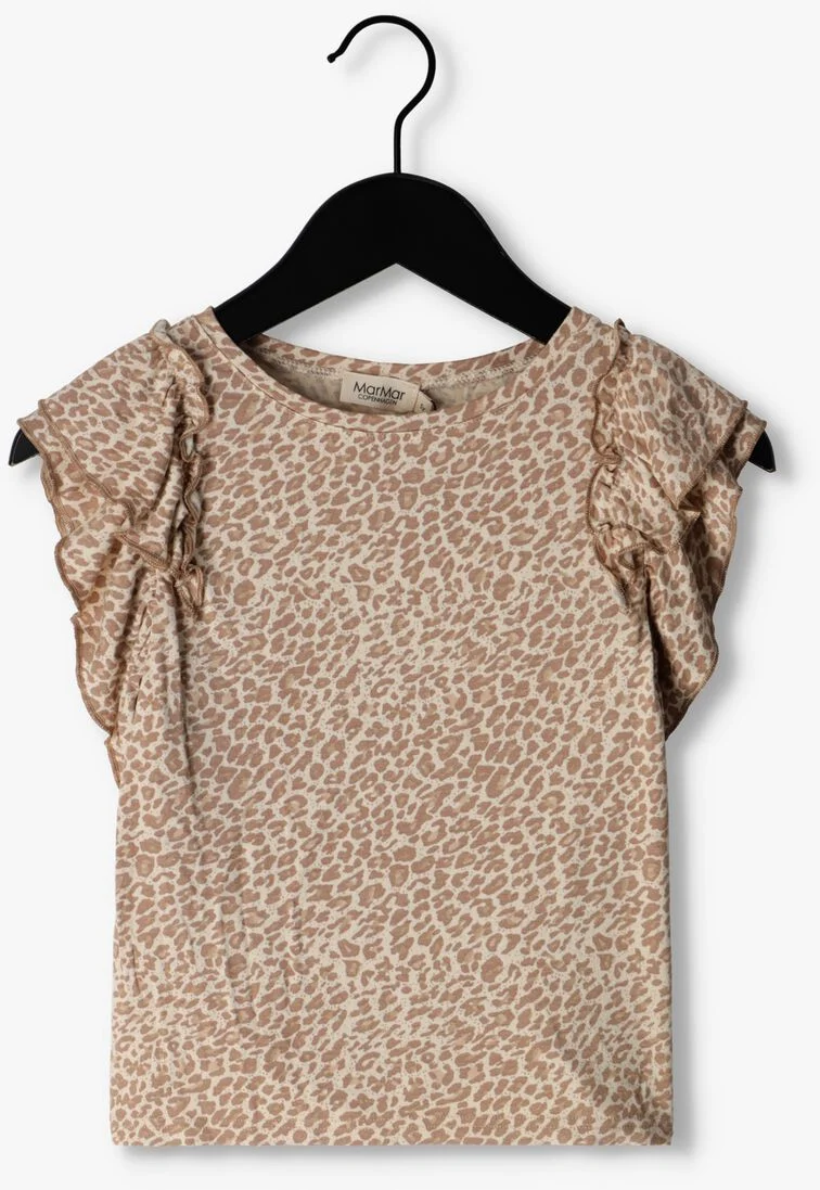 MARMAR COPENHAGEN beige marmar copenhagen t-shirt leo tavora frill