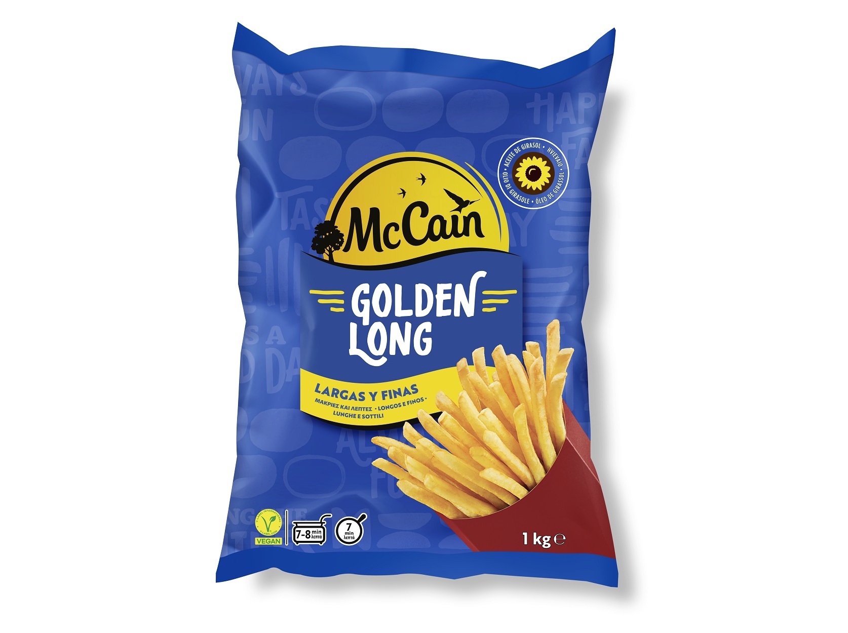 BATATAS MCCAIN PRÉ FRITAS GOLDEN LONG 1KG