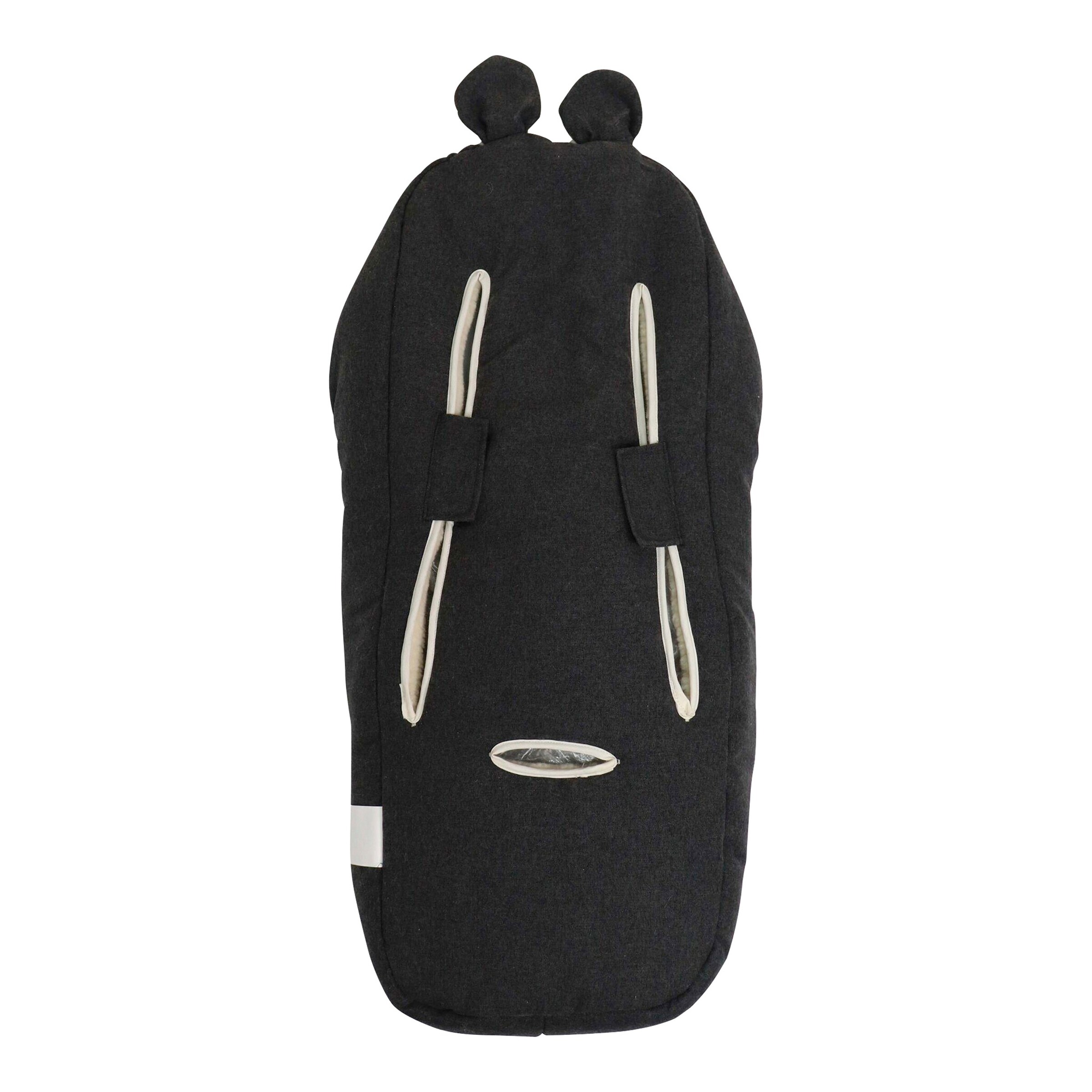 Kaiser Winterfußsack HOODY MAUS WOOL für Babyschalen dark shadow