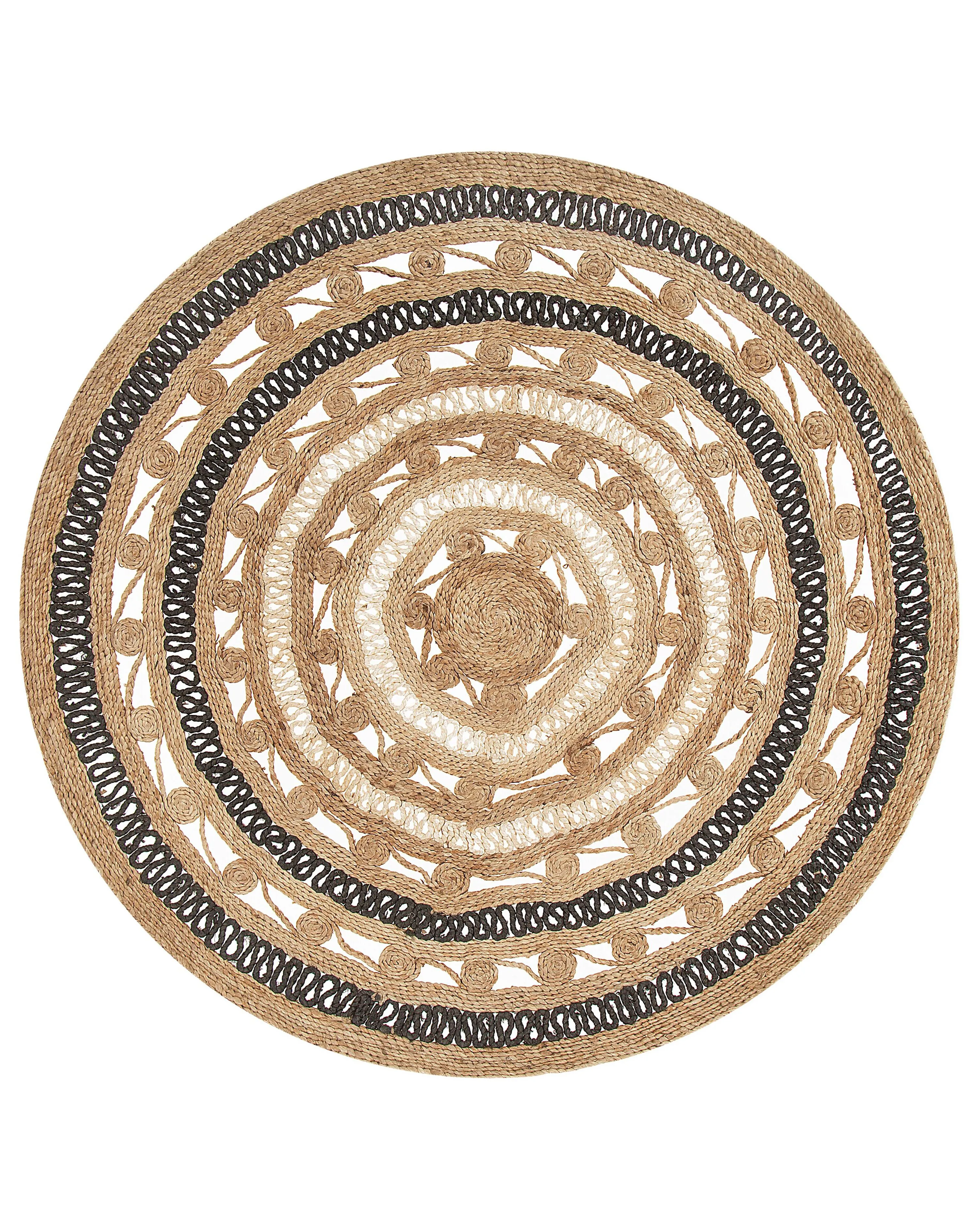 Vloerkleed GOYNE Beige ø 140 cm Jute