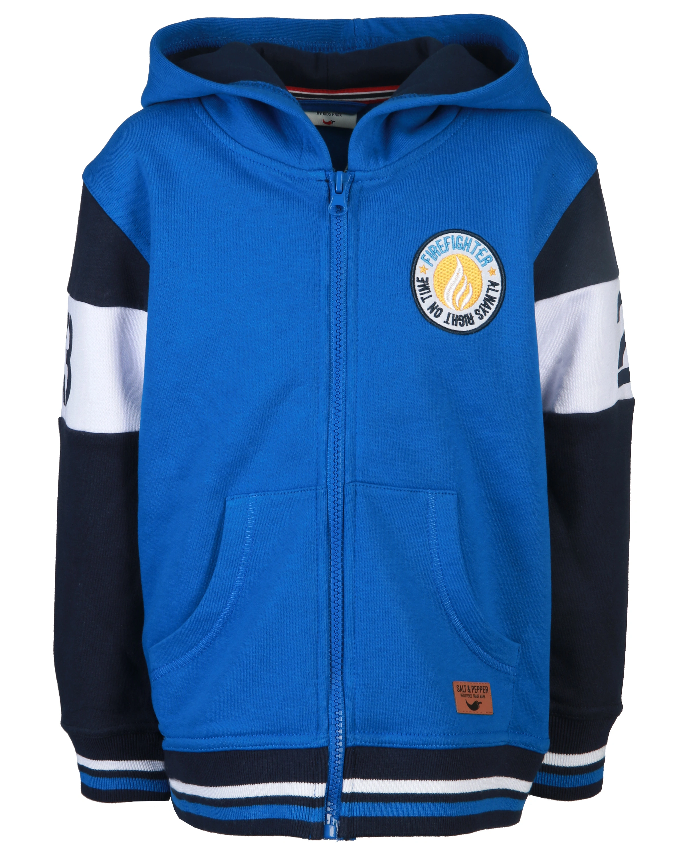 Kapuzen-Sweatjacke RESCUE TEAM in bright blue