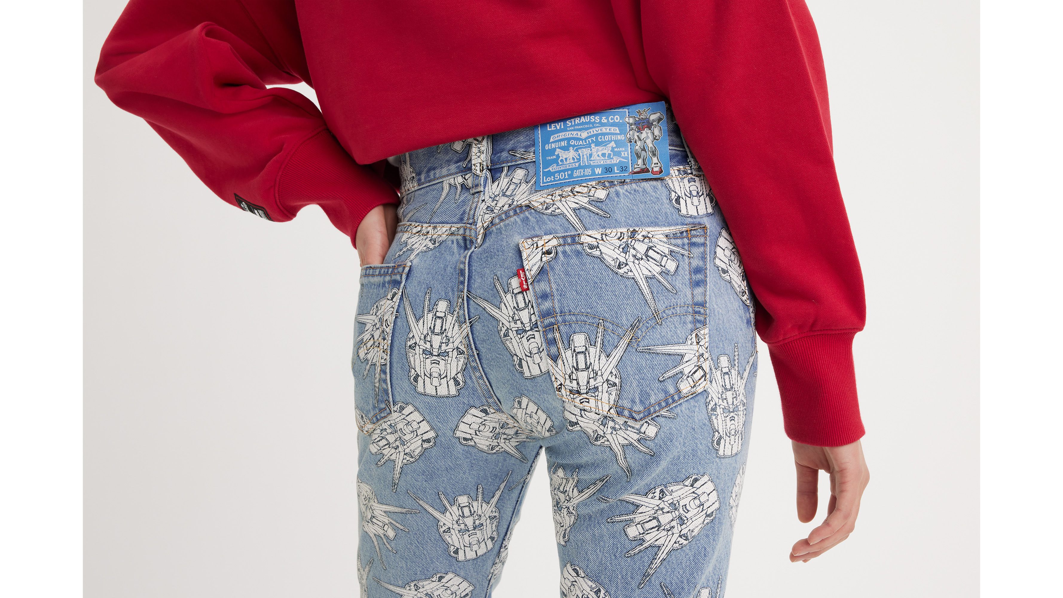Jean 501® ’93 Straight Levi's® x Gundam SEED - Starfighter - Bleu