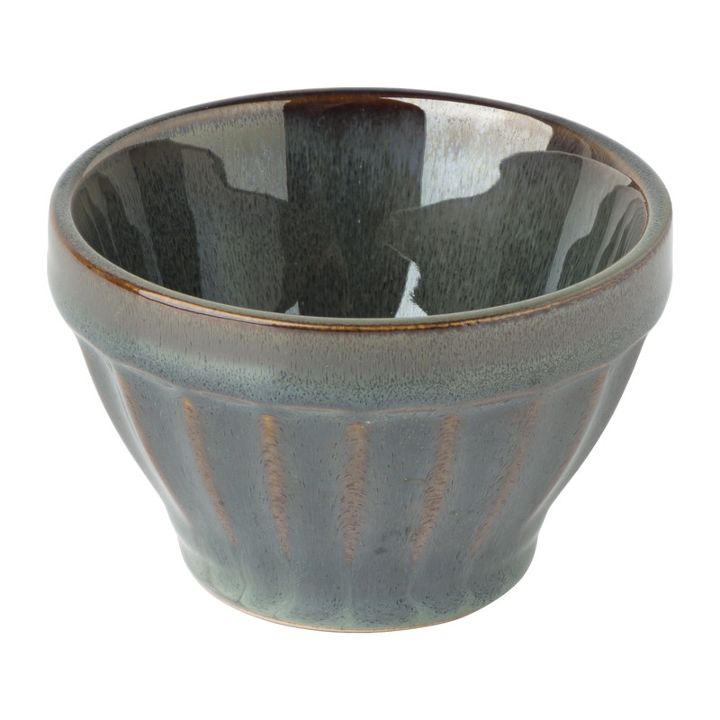 Schaal facet - groen - ⌀9x5.7 cm
