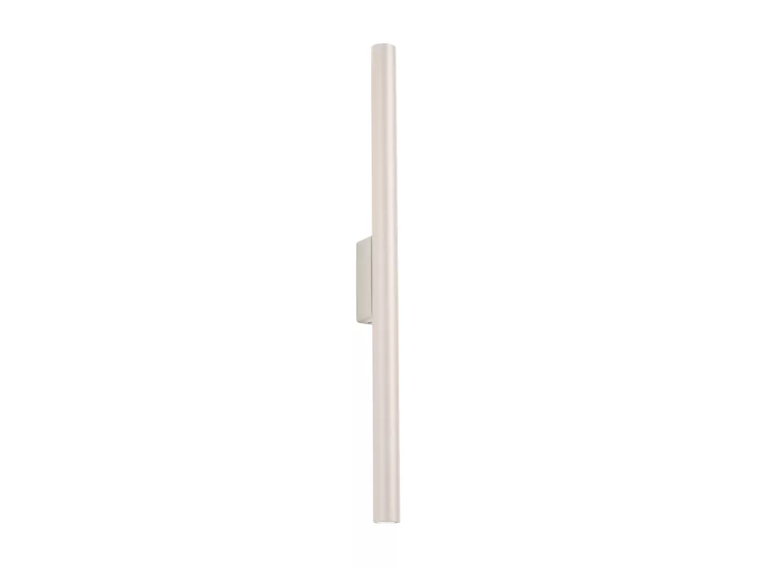 Applique Pastelo moderne en acier - 2 sources lumineuses - L.2,5 x H.50 cm - beige