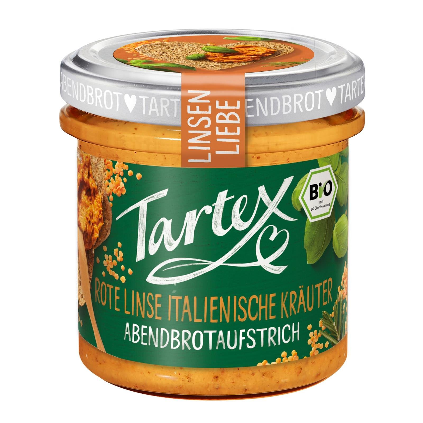 Tartex Rote Linse & Italienische Kräuter Aufstrich