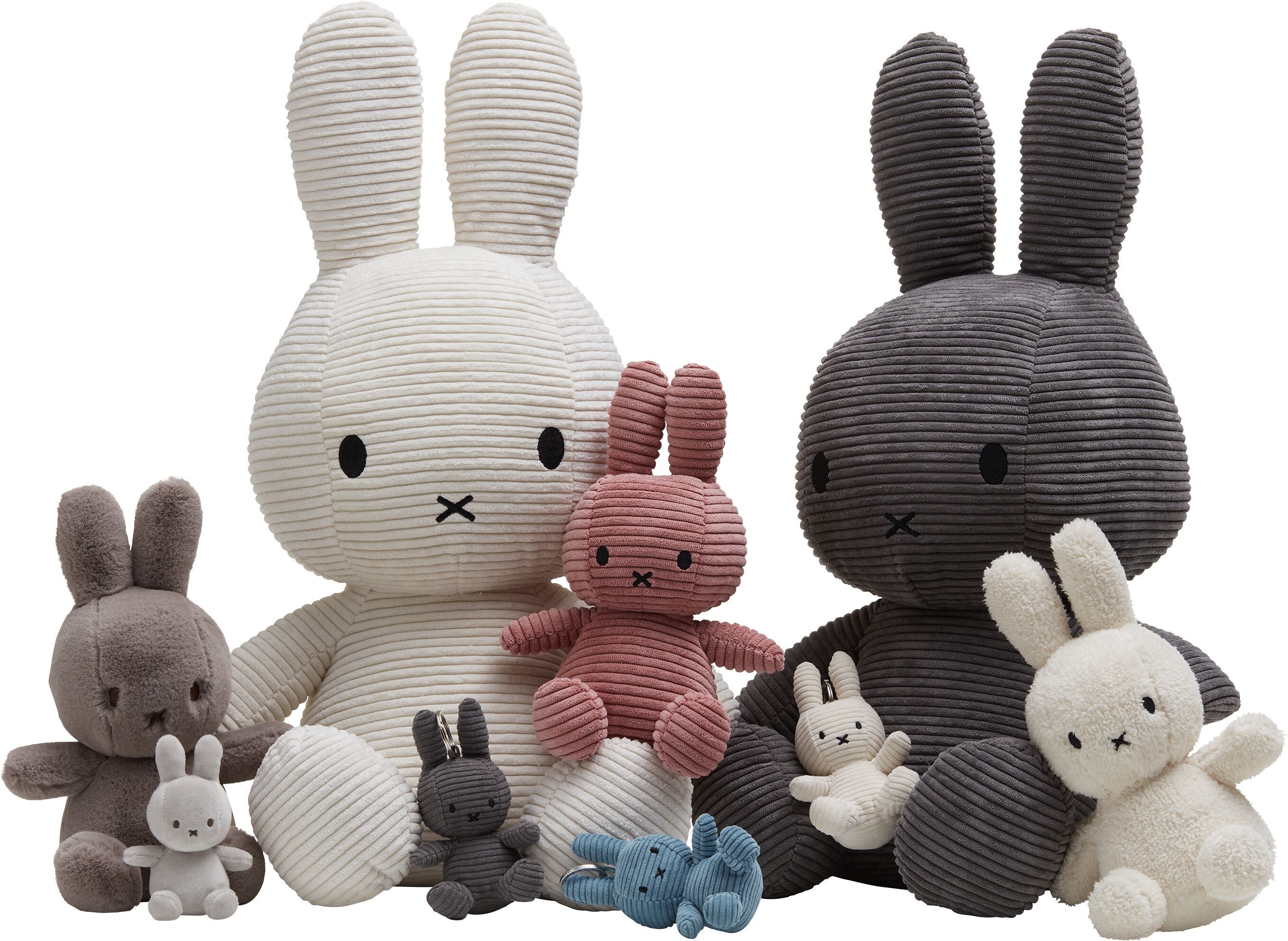 Miffy Schlüsselanhänger - Grau / H: 10.0 cm