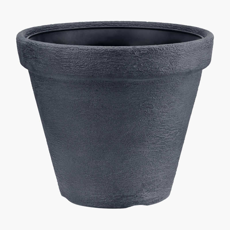 Svart, lett potte Ø30,5 cm