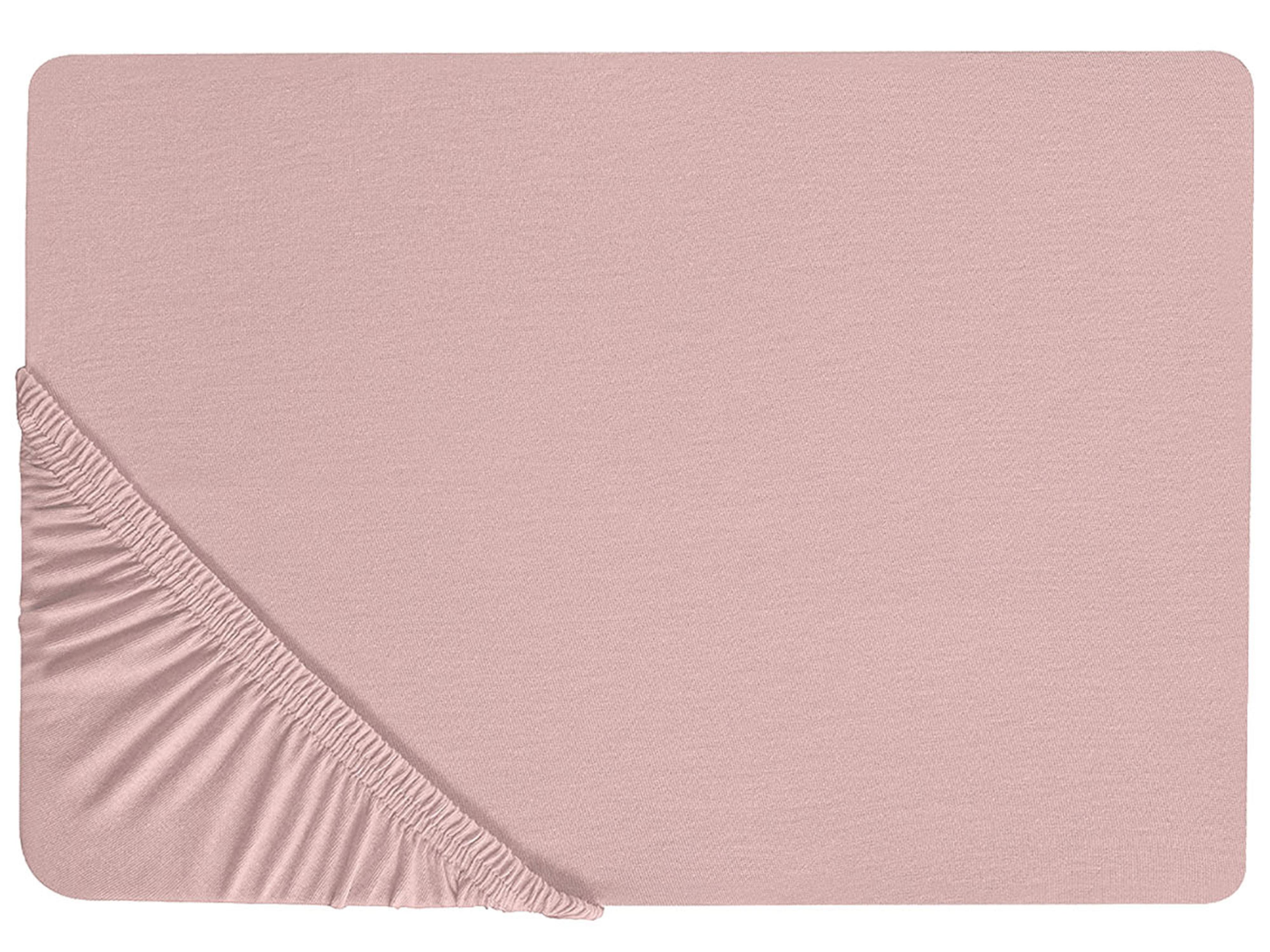 Hoeslaken HOFUF Katoen 90 x 200 cm Roze