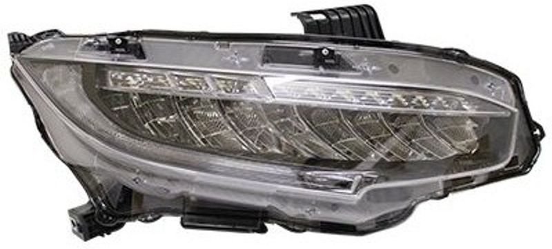 VanWezel 2590964 - Koplamp Rechts met Knipperlicht voor Honda Civic vanaf 03/2017