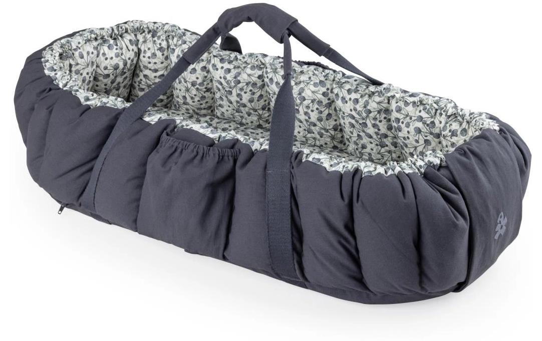 Babynest 3 in 1 Blue Olive<br>Babytragtasche aus Bio-Baumwolle