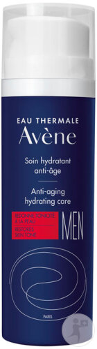 Avène Men Soin Hydratant Anti-Âge Acide Hyaluronique Peau Sensible 50ml