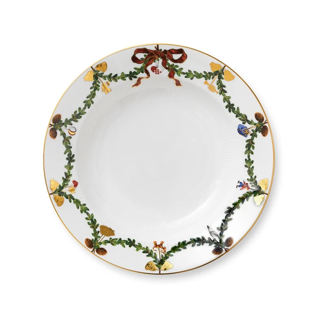 Royal Copenhagen  Stjerne Riflet tallerken - 24 cm.