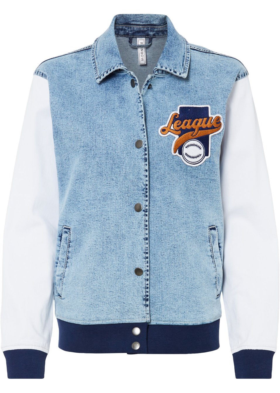 Blouson baseball en jean