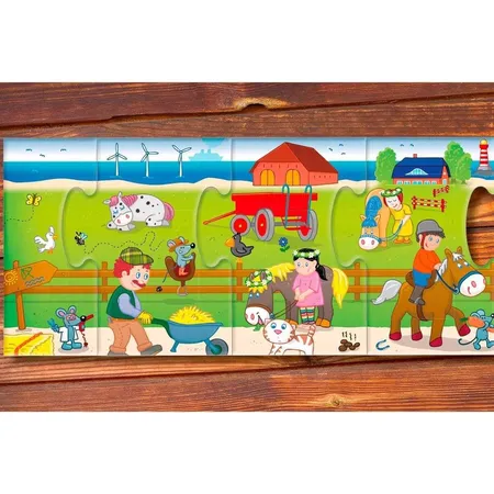 HABA 303704 Mein erstes Wimmelpuzzle – Ponyhof