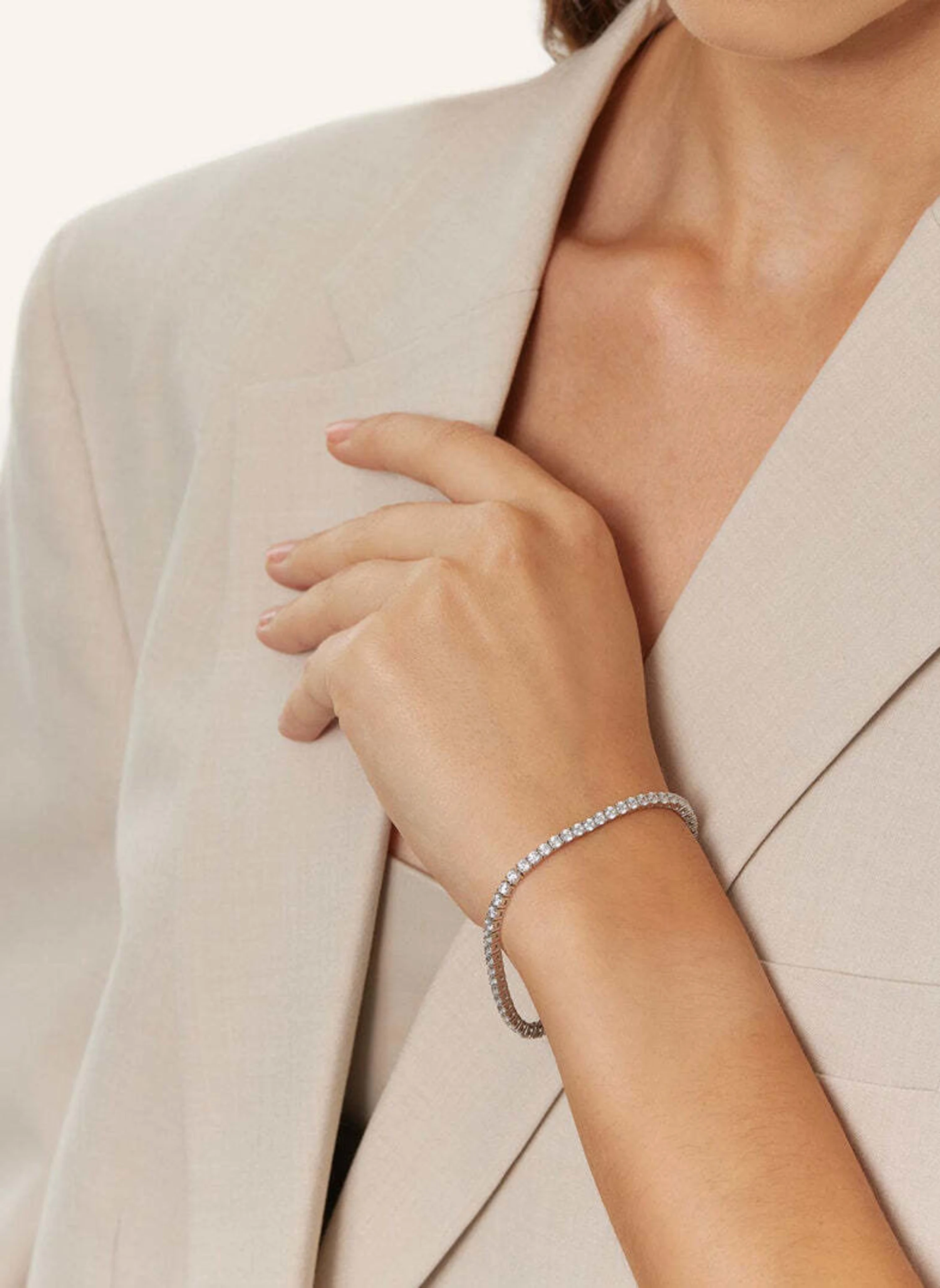 VEYNOU Armband TENNIS aus 18 Karat Weißgold mit 1,7ct. lab-grown Diamanten