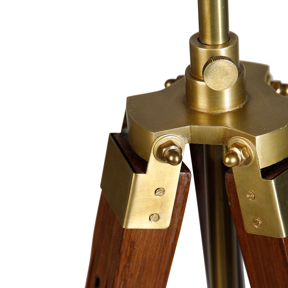 Vintage vloerlamp messing tripod - Cortin