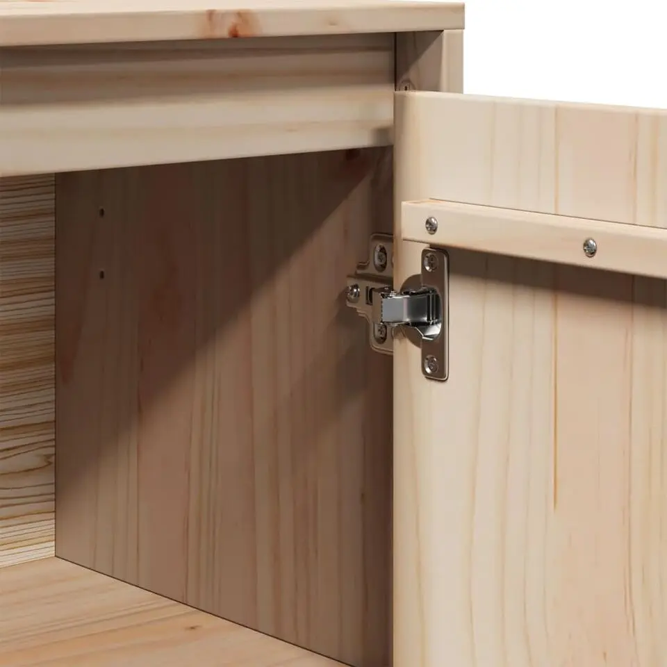 vidaXL - Dressoir - Bruin - Grenenhout - 2 stuks