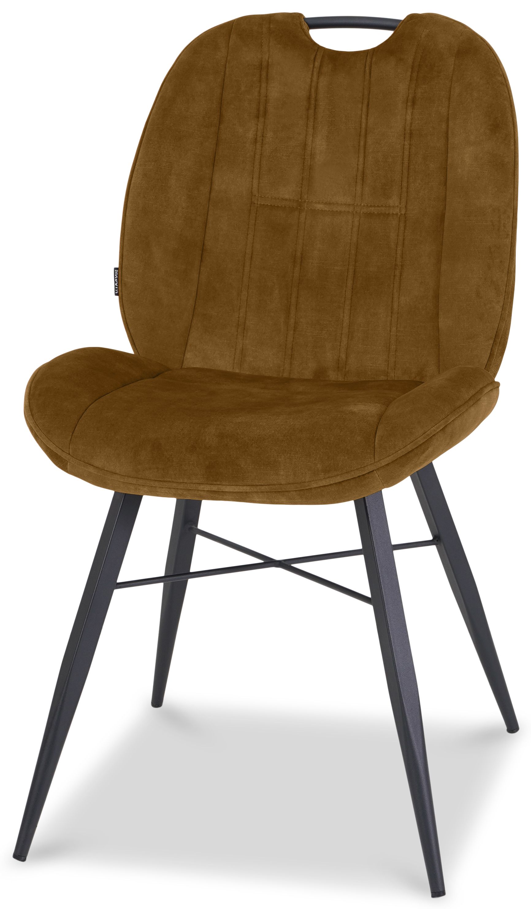 Eetkamerstoel Goldy Cognac Eva B53 x D65 x H92 cm