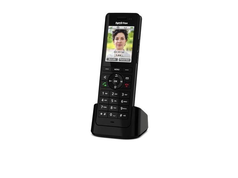 AVM Mobilteil FRITZ!Fon X6 Schwarz Das Multitalent für Telefonie und Smart Home