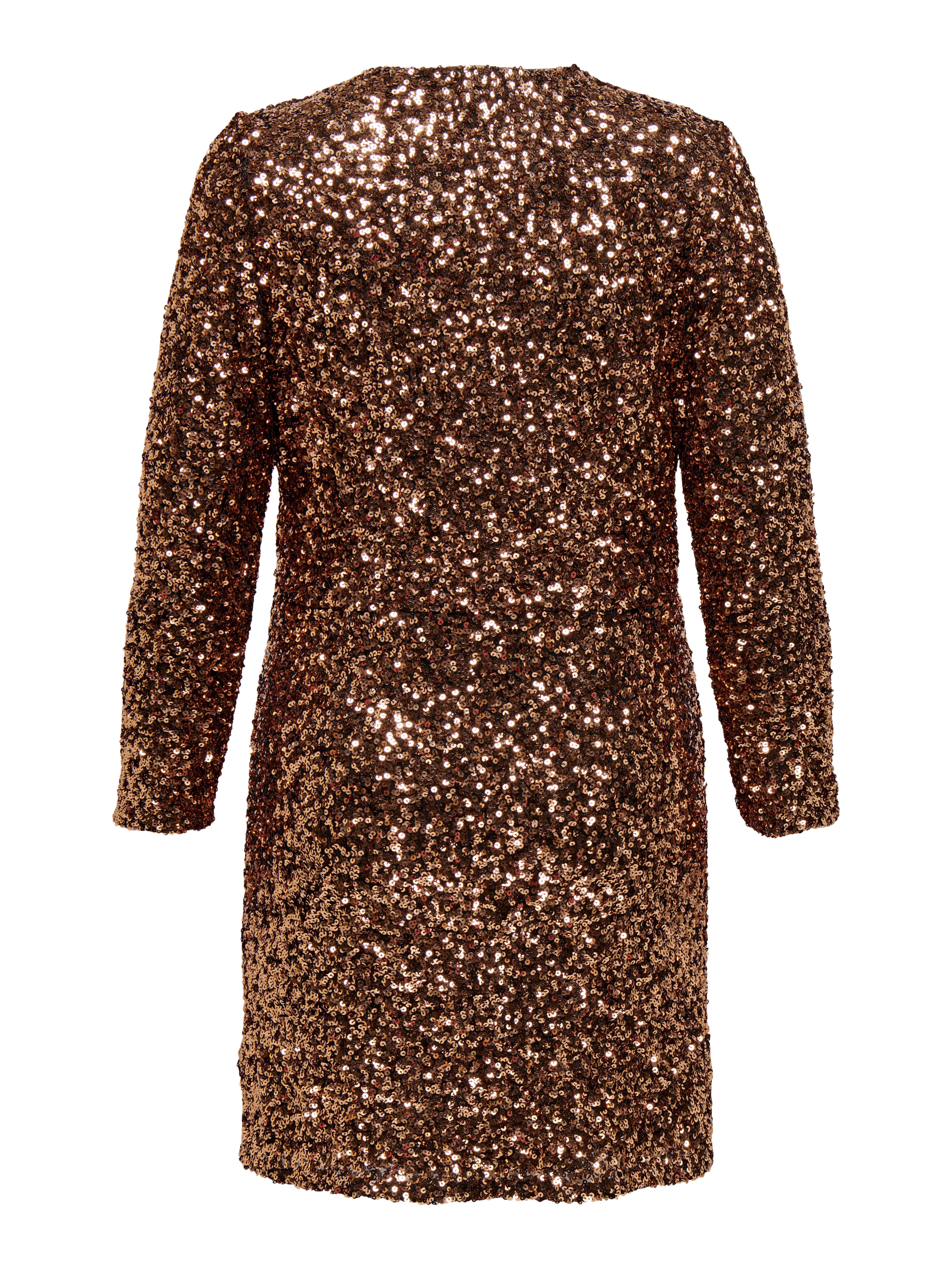 CARSEQUINS Midikleid Copper Colour