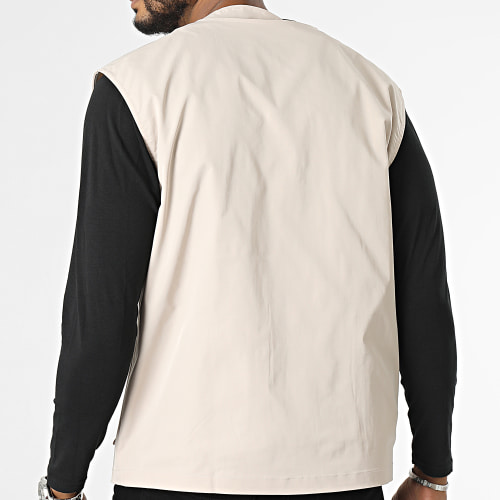 Gilet Zippé Beige