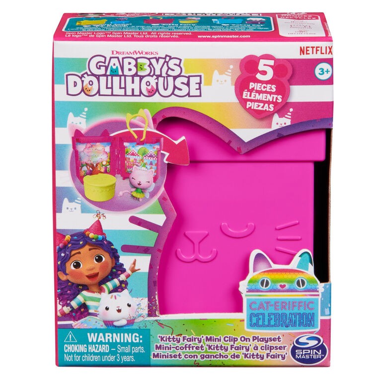 Gabby's Dollhouse - Mini Clip on Playset -Kitty Fairy