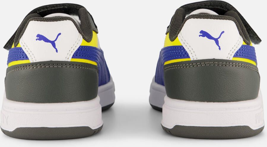 Puma Caven III Block mesh sneakers grijs kobaltblauw wit