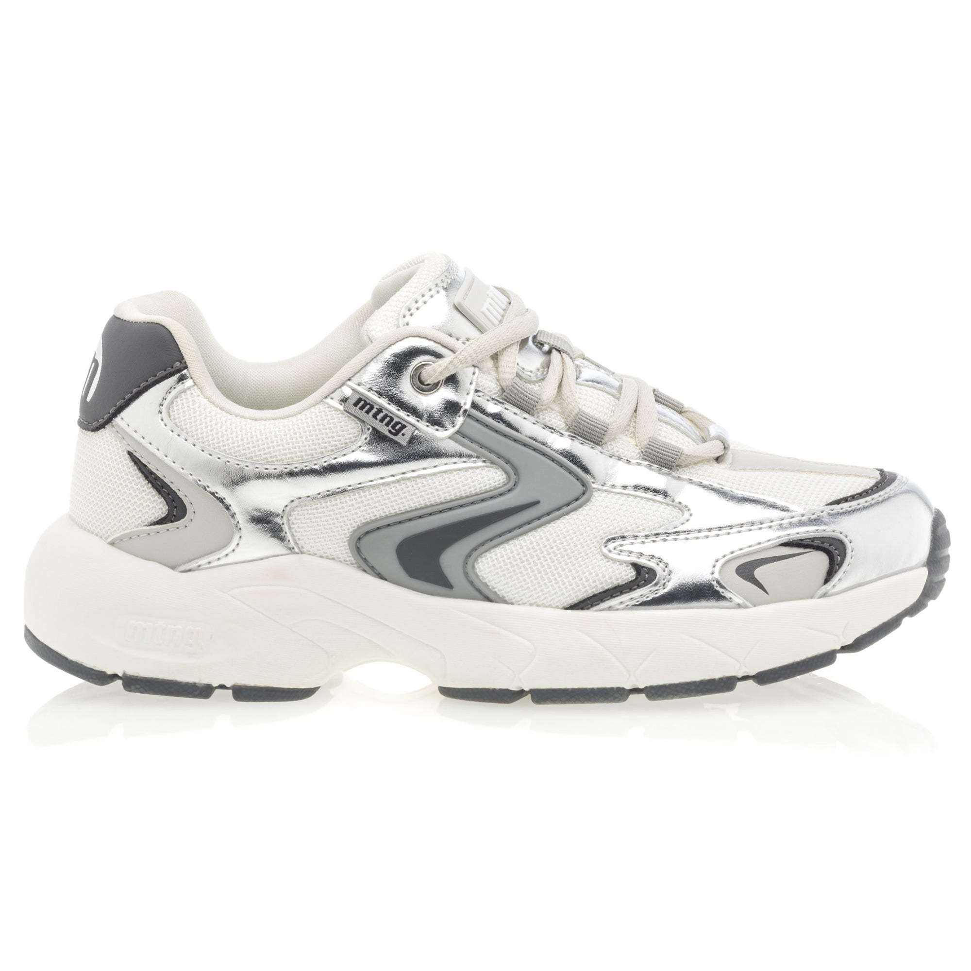 Baskets basses Femme argent