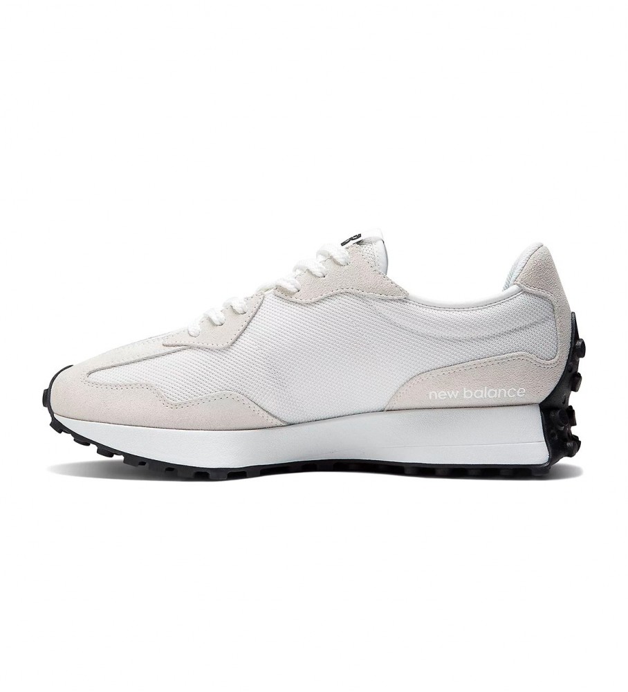 Tênis New Balance de couro 327 cinza