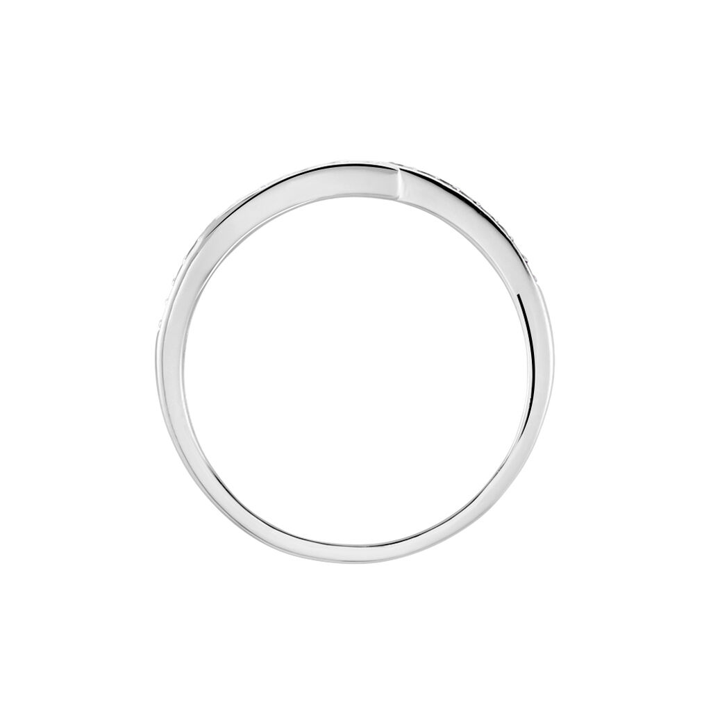 Bague Argent Blanc Agafya Oxydes De Zirconium
