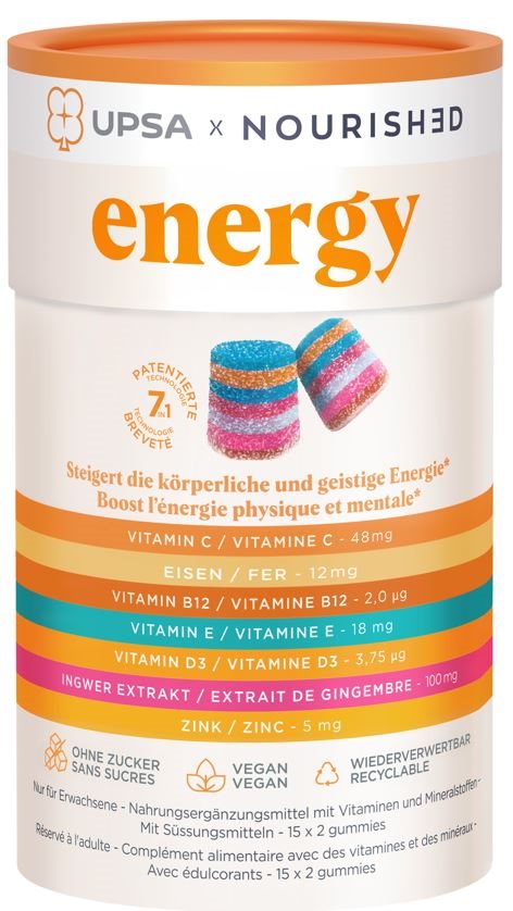 UPSA Energy Gummies<br>30 Stück, Box, Gummipastille