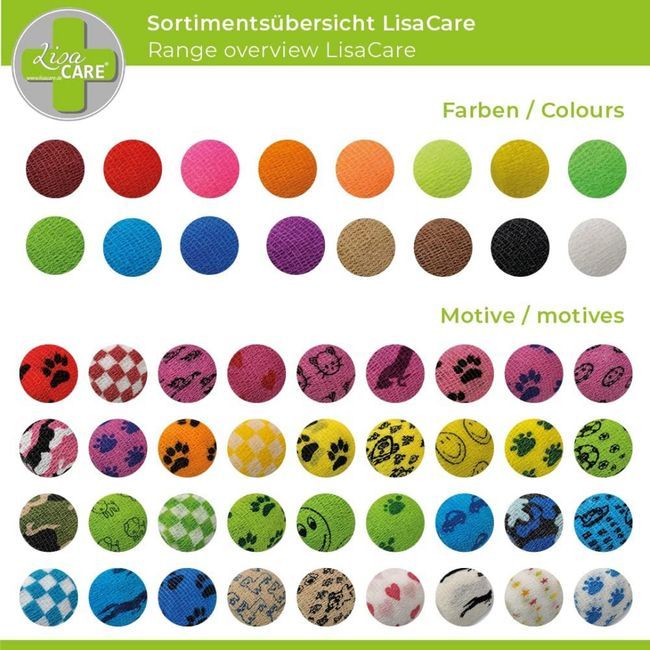 LisaCare selbstklebender Verband - Karo Grün - 5cm x 4,5cm