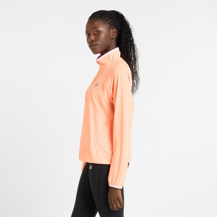 New Balance Dame Jakker Ultra Light Half Zip Jacket Orange
