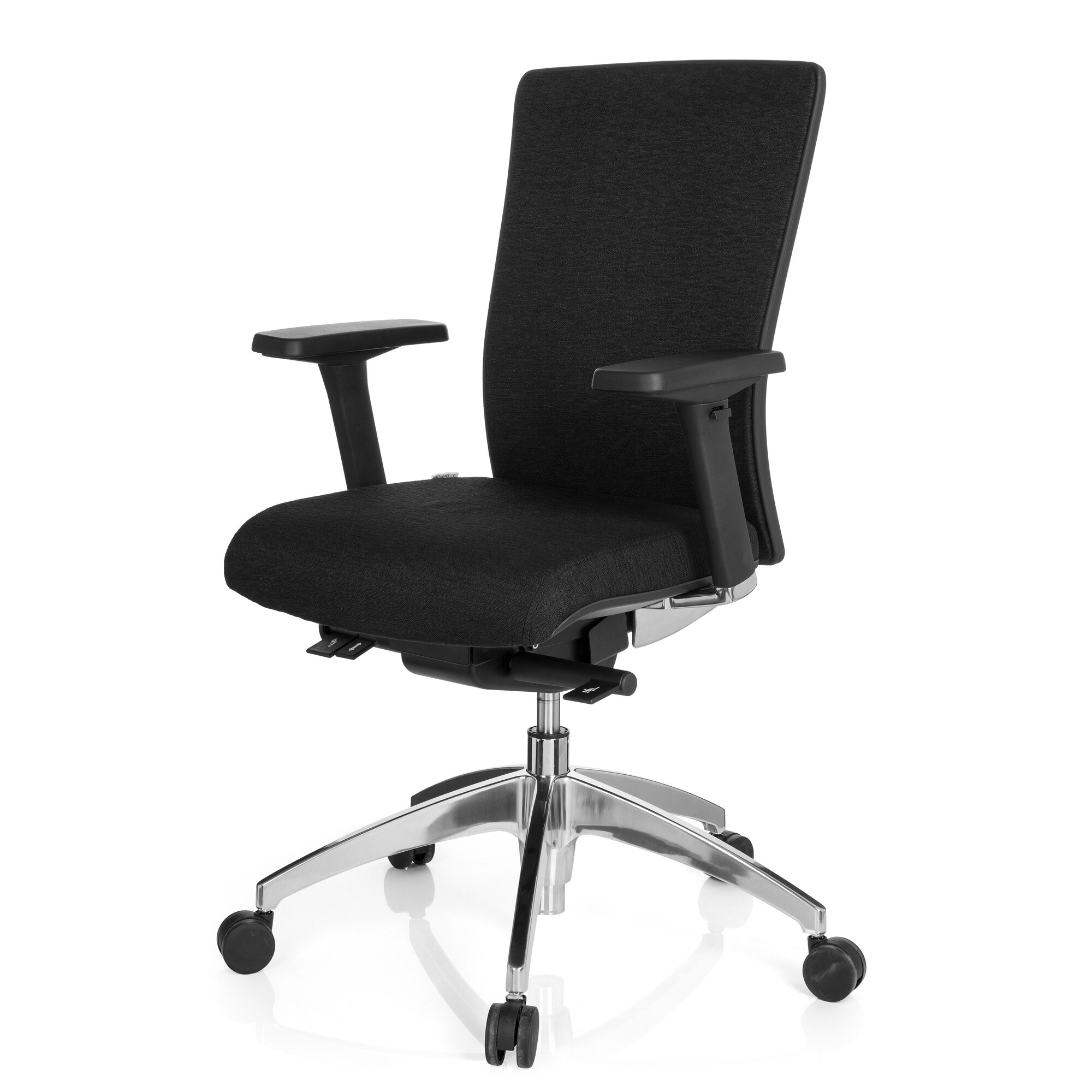 Profi Bürostuhl ASTRA BASE Stoff mit Armlehnen (höhenverstellbar) hjh OFFICE