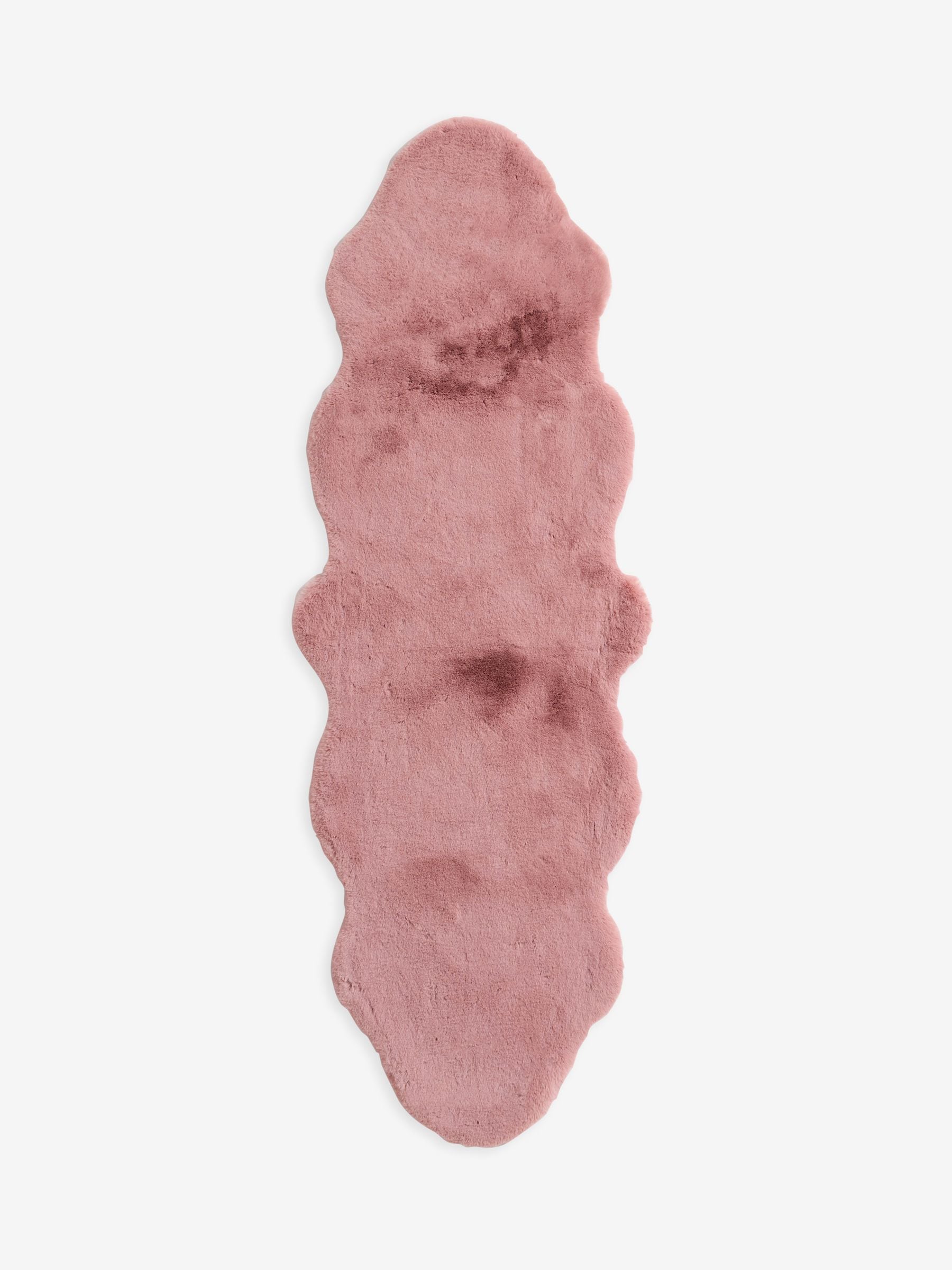Pluche vloerkleed van imitatiebont