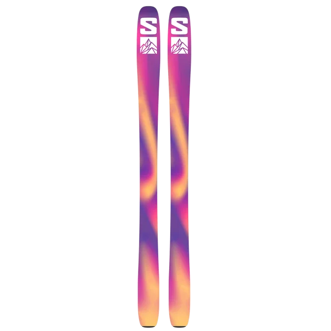 QST LUMEN 98  Freeride-Ski Damen BleachedAqua/RhodamineRed/GoldenPoppy