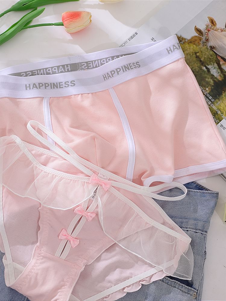 Pancherry - Koppelset: Slip met strikuitsparing + Boxershort