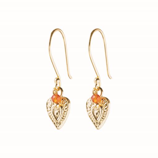 A Beautiful Story Generous Øreringe, Carnelian