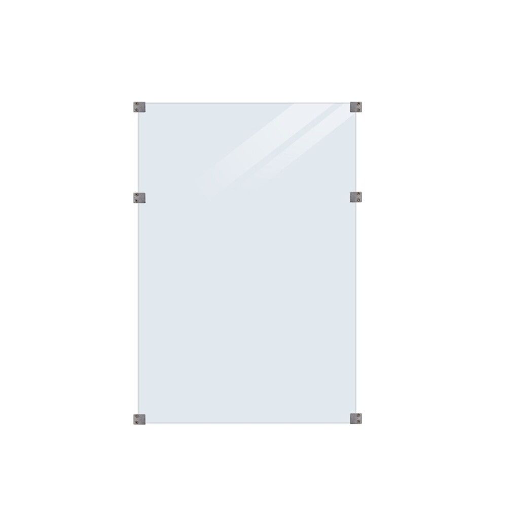 GLASSELEMENT PLUS 90X127CM KLART GLASS