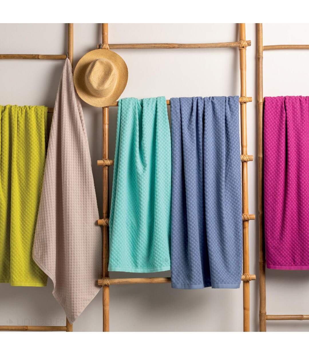 Drap de bain 100x170 cm coton DAMA vert opaline