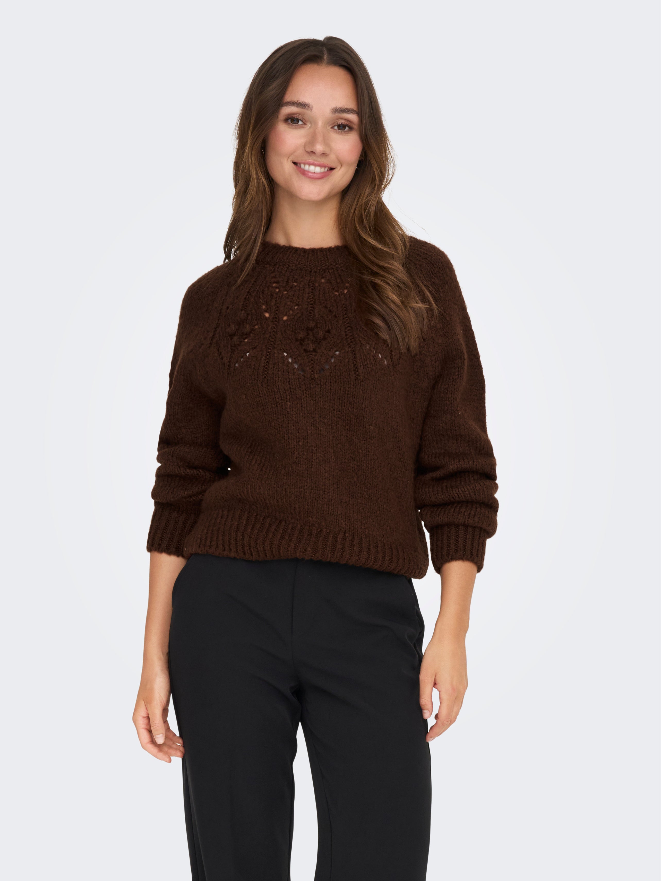 JDYDINEA Strickpullover Fondue Fudge