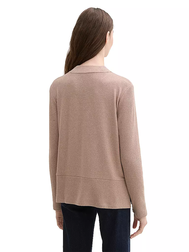 TOM TAILOR Langarmshirt beige