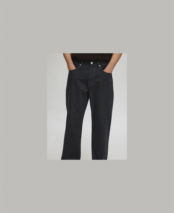 Selected Homme SLH220-LOOSE KOBE 3072 BLK JNS EX Sort