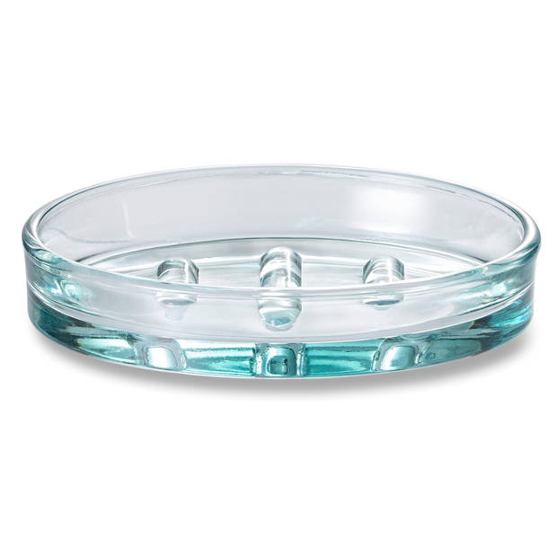 Blokker zeepbakje Coco - glas - 12,5x8,5x2,3 cm