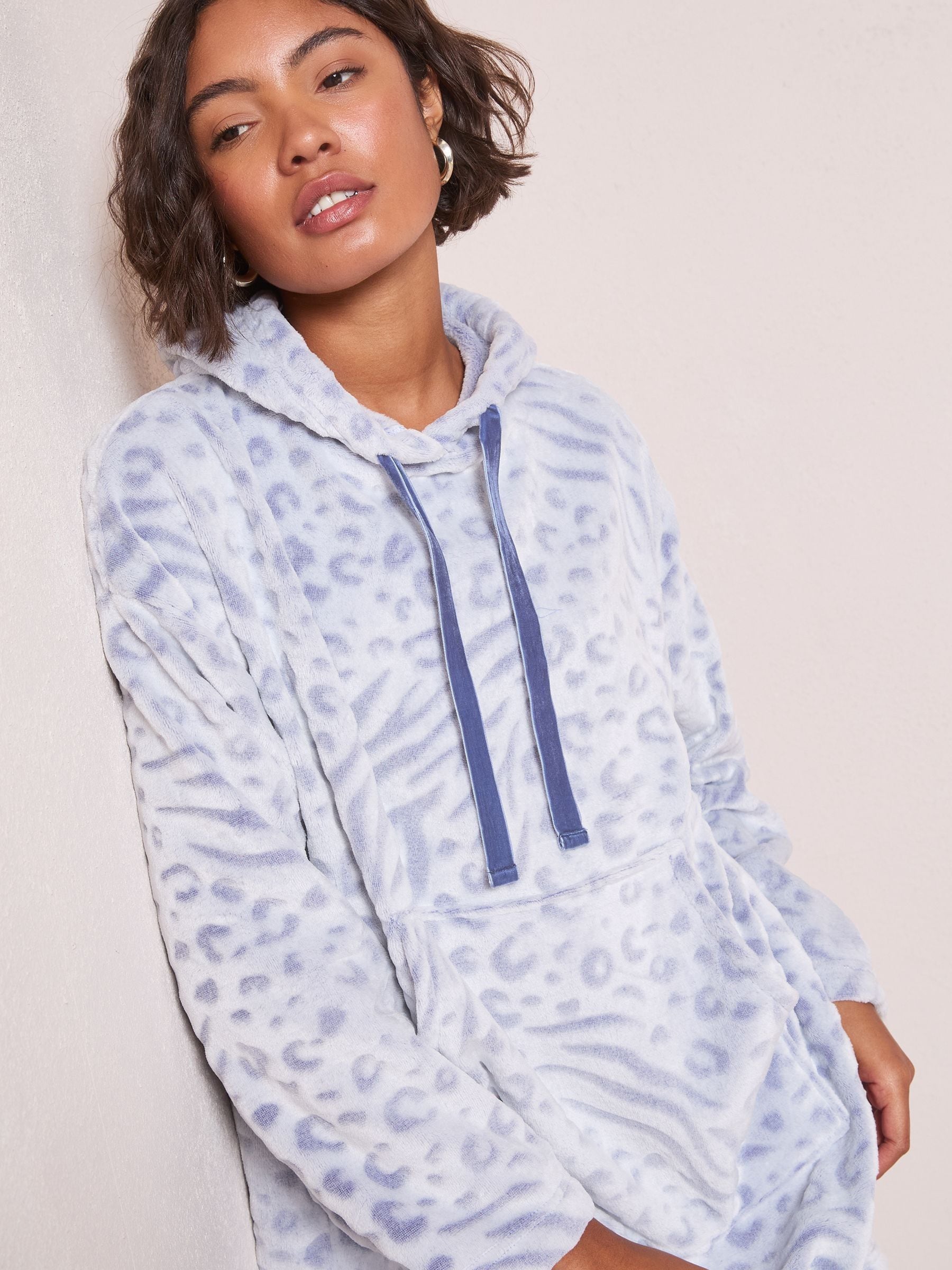 Friends Like These Zebra Snoodie Robe