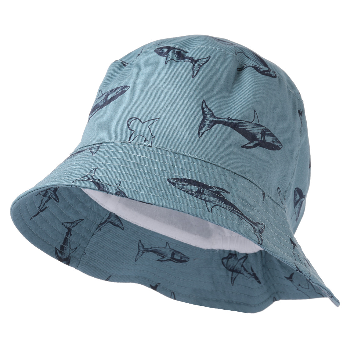 Topolino Jungen Hut mit Hai-Motiv blau / dunkelblau