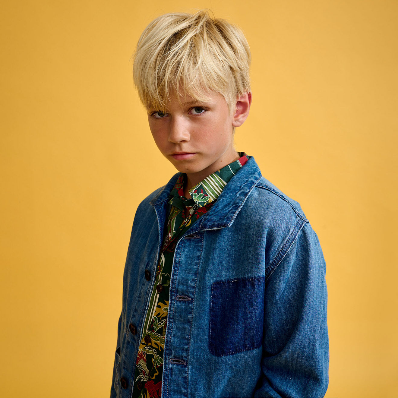 Bellerose Veste en jean Pitt bleue